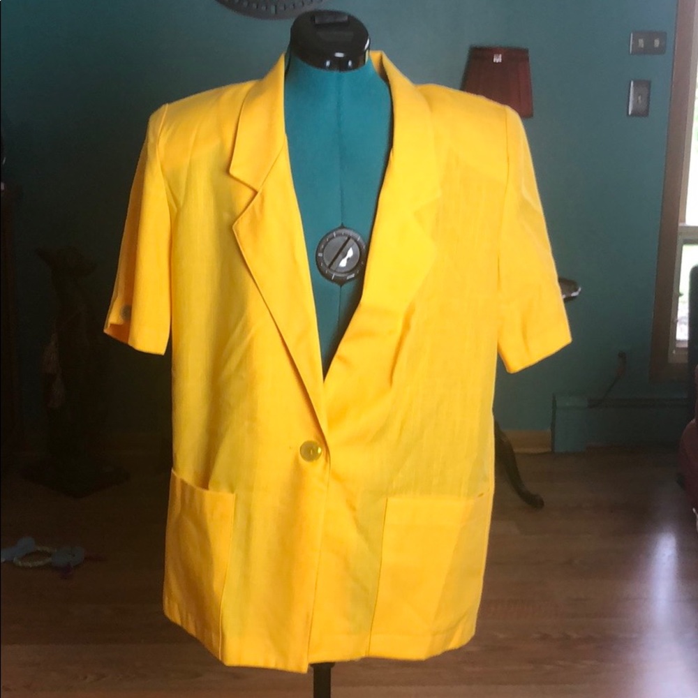 Yellow 80s Blazer